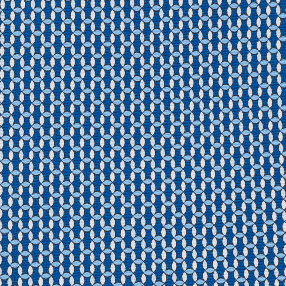 3-Fold Silk Tie, Geometric Pattern, Light Blue - JA059579_13 T