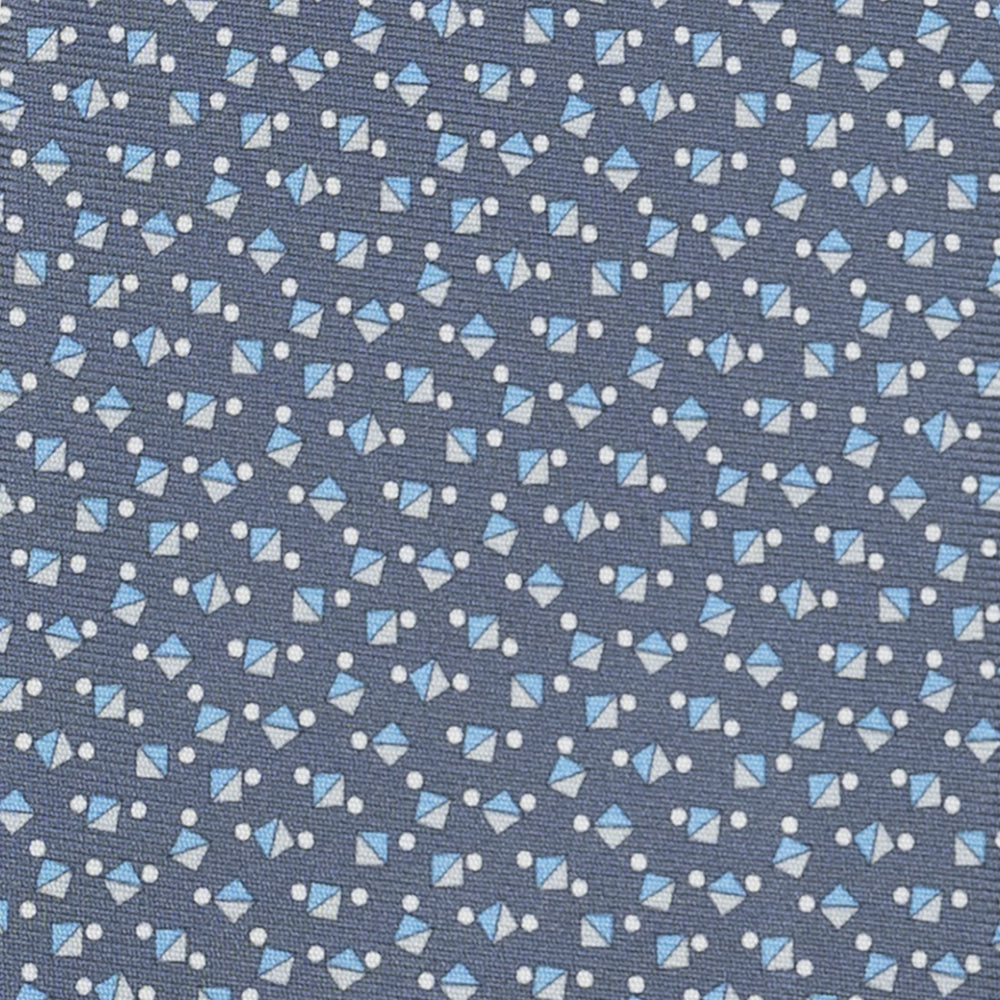 3-Fold Silk Tie, Micro Pattern, Grey - JA059629_6