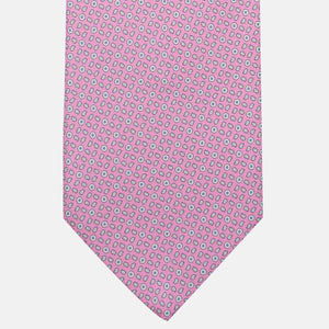 Cravatta 3 pieghe in Seta, Micro Fantasia, Rosa - JA059632_3