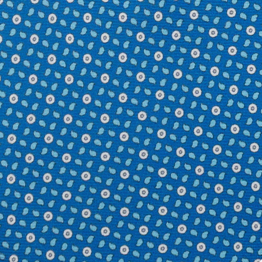 3-Fold Silk Tie, Micro Pattern, Light Blue - JA059632_4