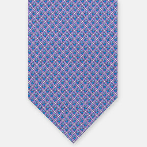 3-Fold Silk Tie, Micro Pattern, Lilac - JA061851_5 T