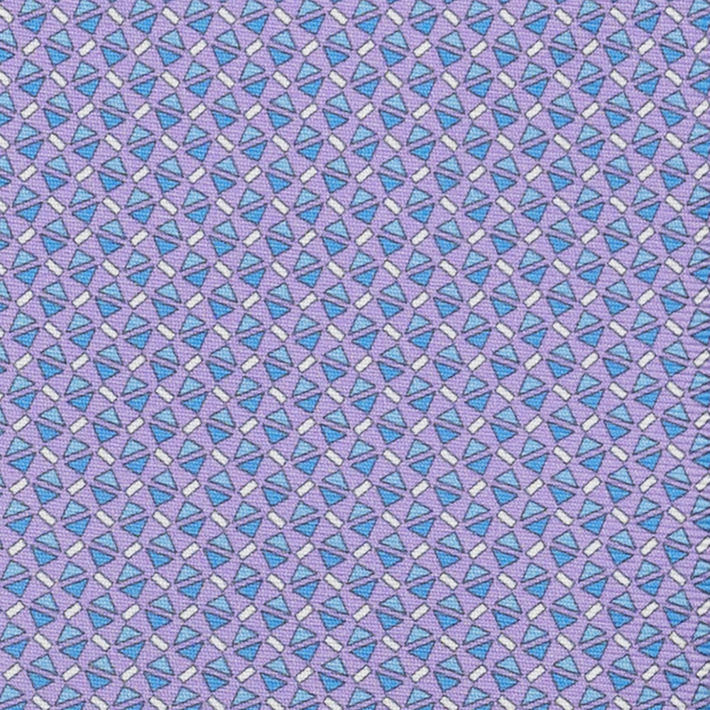3-Fold Silk Tie, Micro Pattern, Lilac - JA061851_5