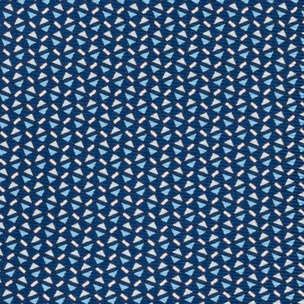 3-fold Silk Tie, Micro Pattern, Light Blue - JA061851_7 T