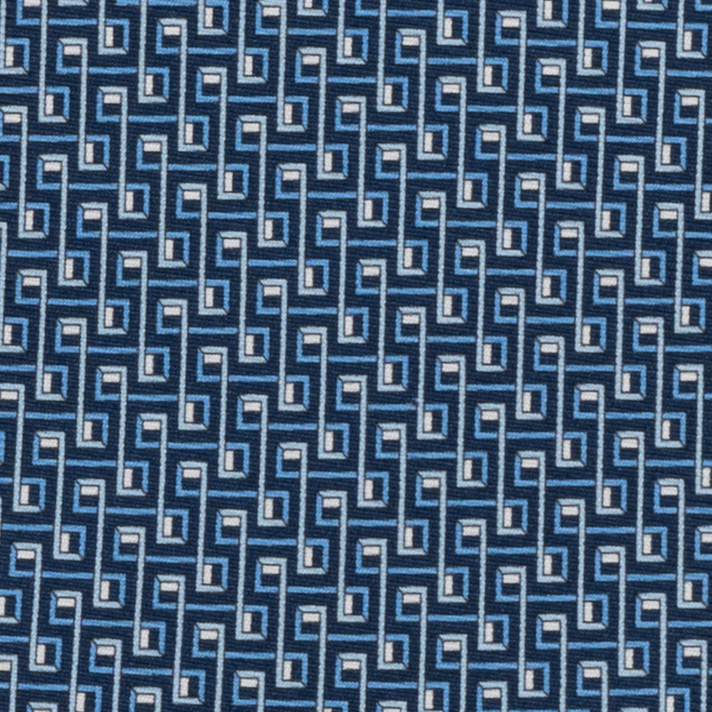3-Fold Silk Tie, Chain Pattern, Sky Blue - JA061861_6 T