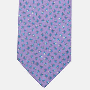 3-Fold Silk Tie, Micro Pattern, Lilac - JA062015_1