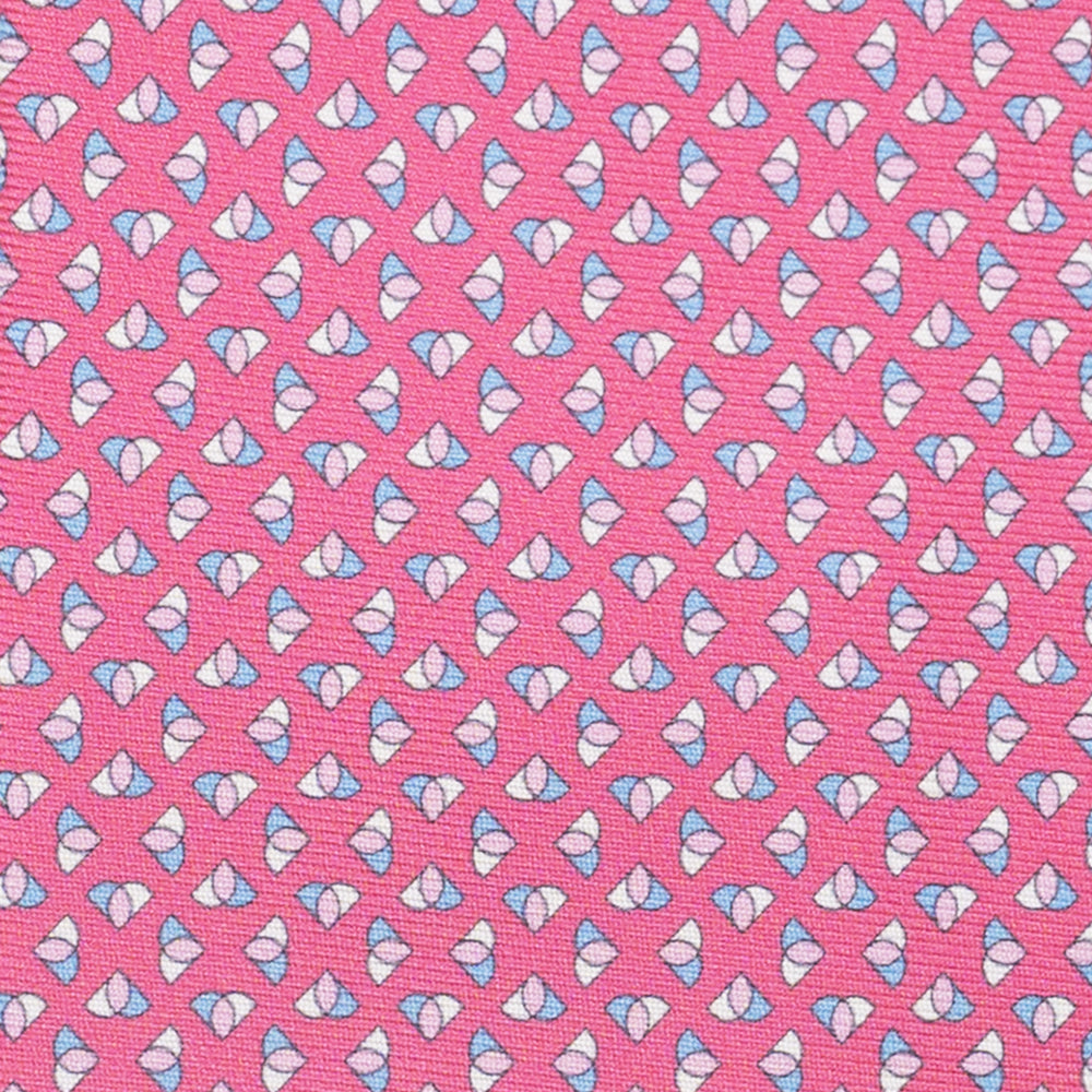 3-Fold Silk Tie, Micro Pattern, Pink - JA062933_5