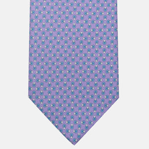 3-Fold Silk Tie, Micro Pattern, Lilac - JA062936_7