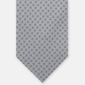 3-fold Silk Tie, Micro Fantasy Pattern, Grey Pink - JA062936_9 T