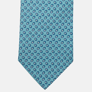 3-Fold Silk Tie, Micro Pattern, Light Blue - JA062938_2