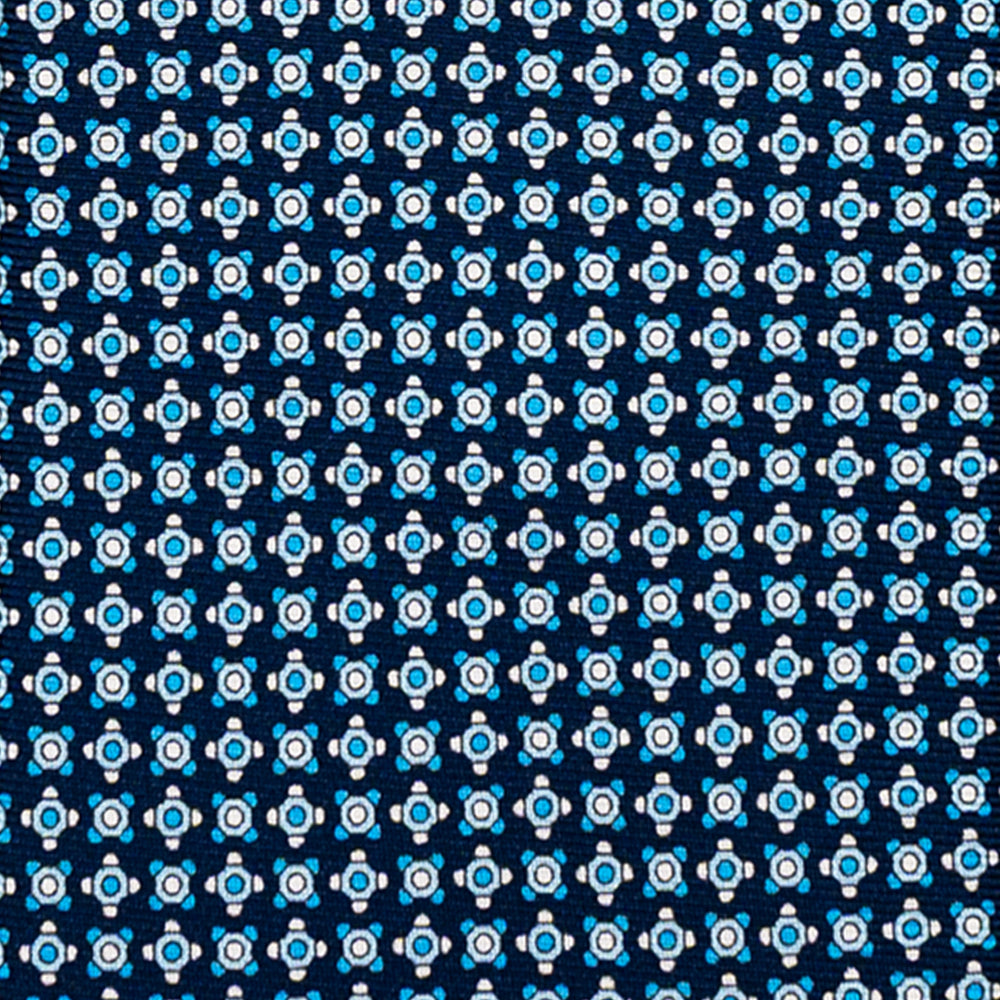 CRAVATTA 3 PIEGHE IN SETA, MICROFANTASIA, BLU CELESTE - JA064408_1 T