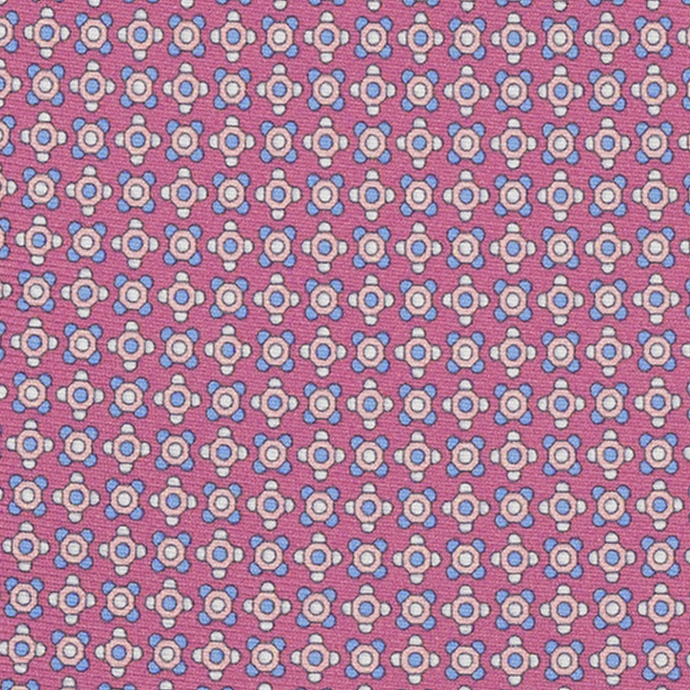 SILK 3-FOLD TIE, MICRO-PATTERN, PINK - JA064408_2 T