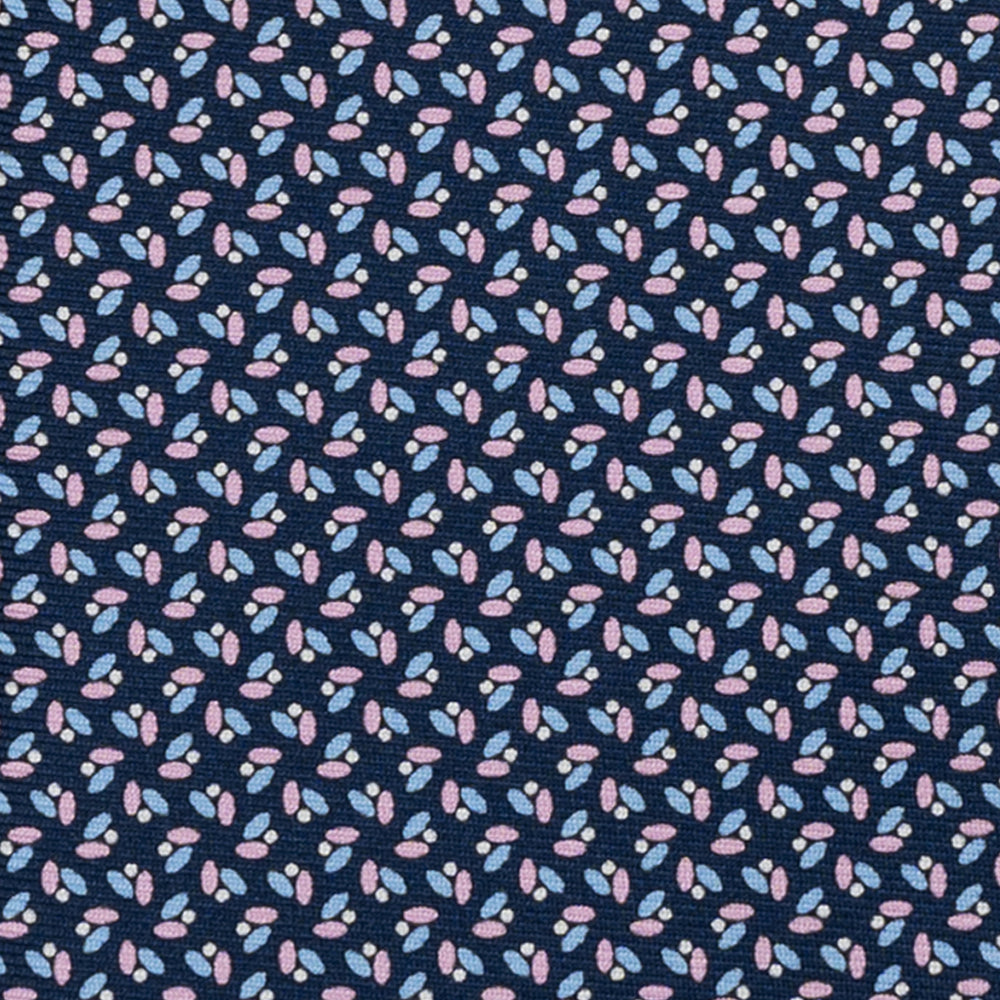 3-FOLD SILK TIE, MICRO-PATTERN, BLUE PINK - JA064410_3 T