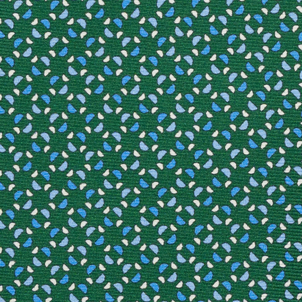 3-FOLD SILK TIE, MICRO-PATTERN, GREEN - JA064411_7 T