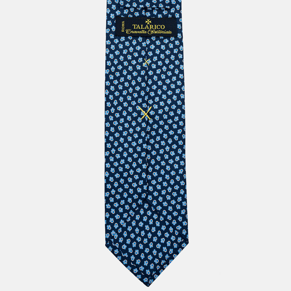 3-FOLD SILK TIE, MICRO PATTERN, SKY BLUE - JA064422_1 T