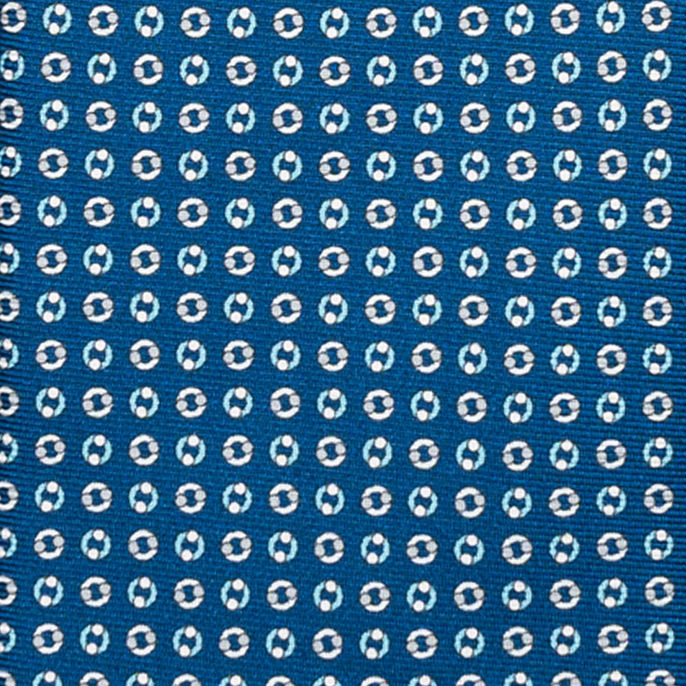 3-FOLD SILK TIE, MICRO-PATTERN, TURQUOISE - JA064821_9 T