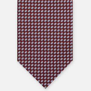 3-FOLD SILK TIE, MICRO-PATTERN, PINK - JA064935_3 T