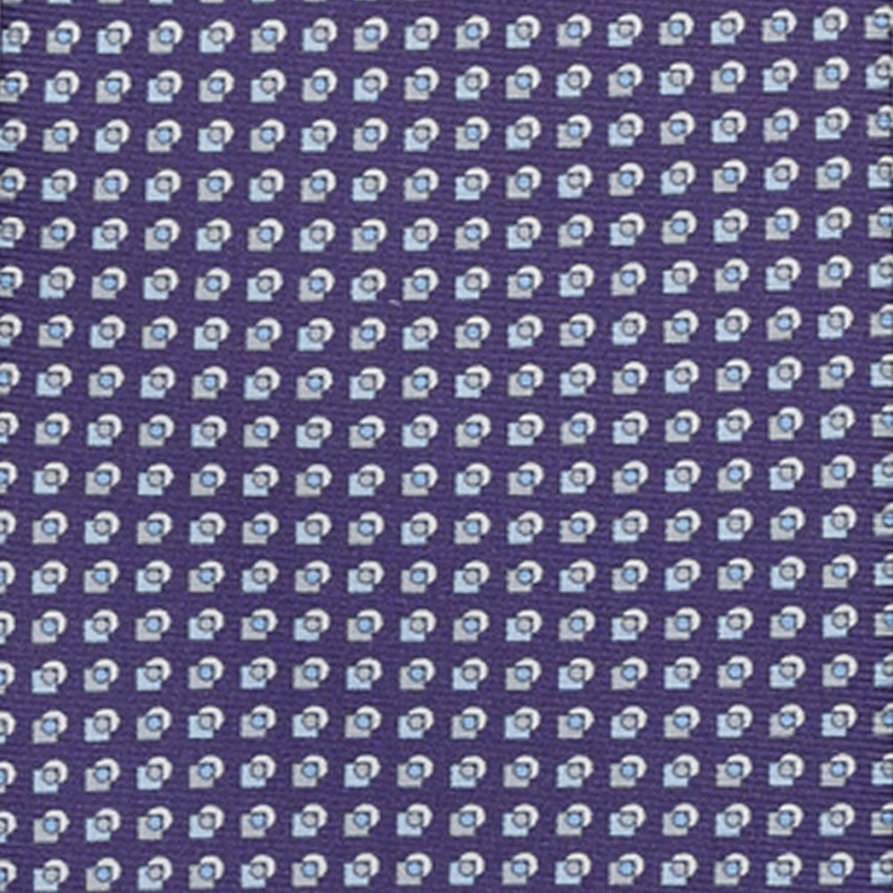 SILK 3-FOLD TIE, MICRO-PATTERN, PURPLE - JA064935_1 T