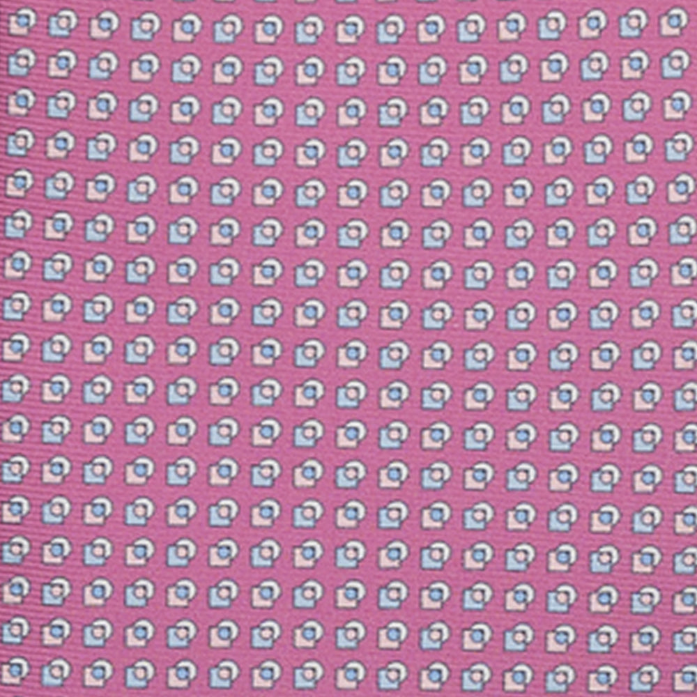 3-FOLD SILK TIE, MICRO-PATTERN, PINK - JA064935_3 T