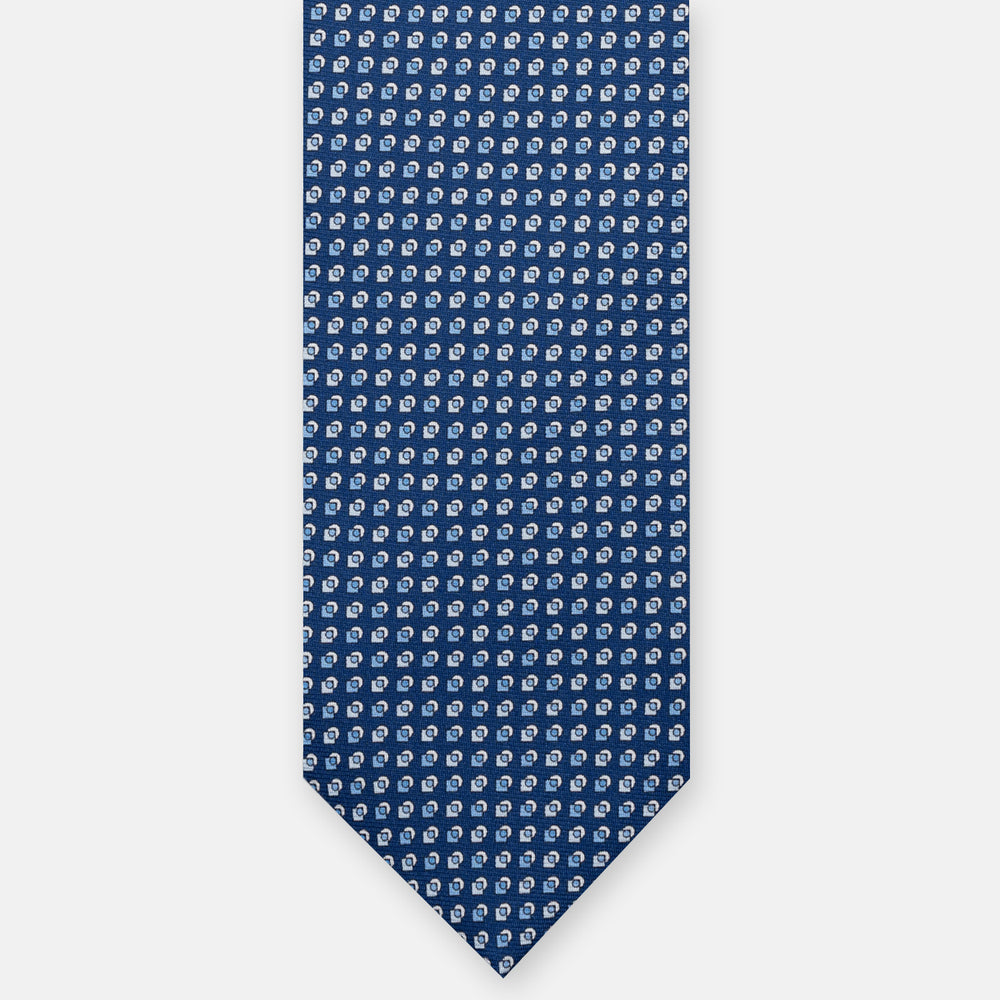 3-FOLD SILK TIE, MICRO-PATTERN, PINK - JA064935_3 T