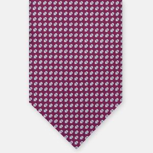 3-FOLD SILK TIE, MICRO-PATTERN, PINK - JA064935_3 T