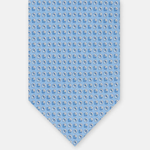 3-FOLD SILK TIE, MICRO-PATTERN, PINK - JA064935_3 T
