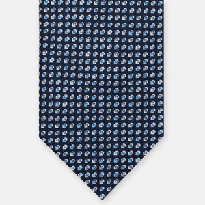 3-FOLD SILK TIE, MICRO-PATTERN, PINK - JA064935_3 T