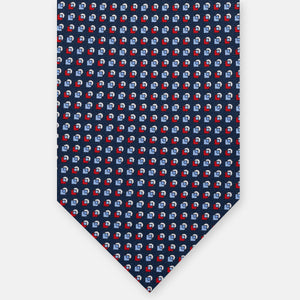 3-FOLD SILK TIE, MICRO-PATTERN, PINK - JA064935_3 T