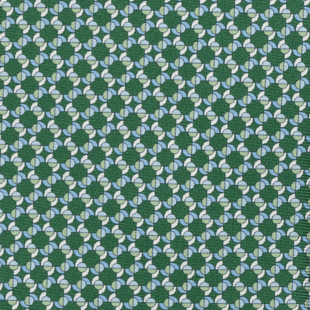 3-FOLD SILK TIE, MICRO PATTERN, LIGHT BLUE ORANGE - JA065268_12 T