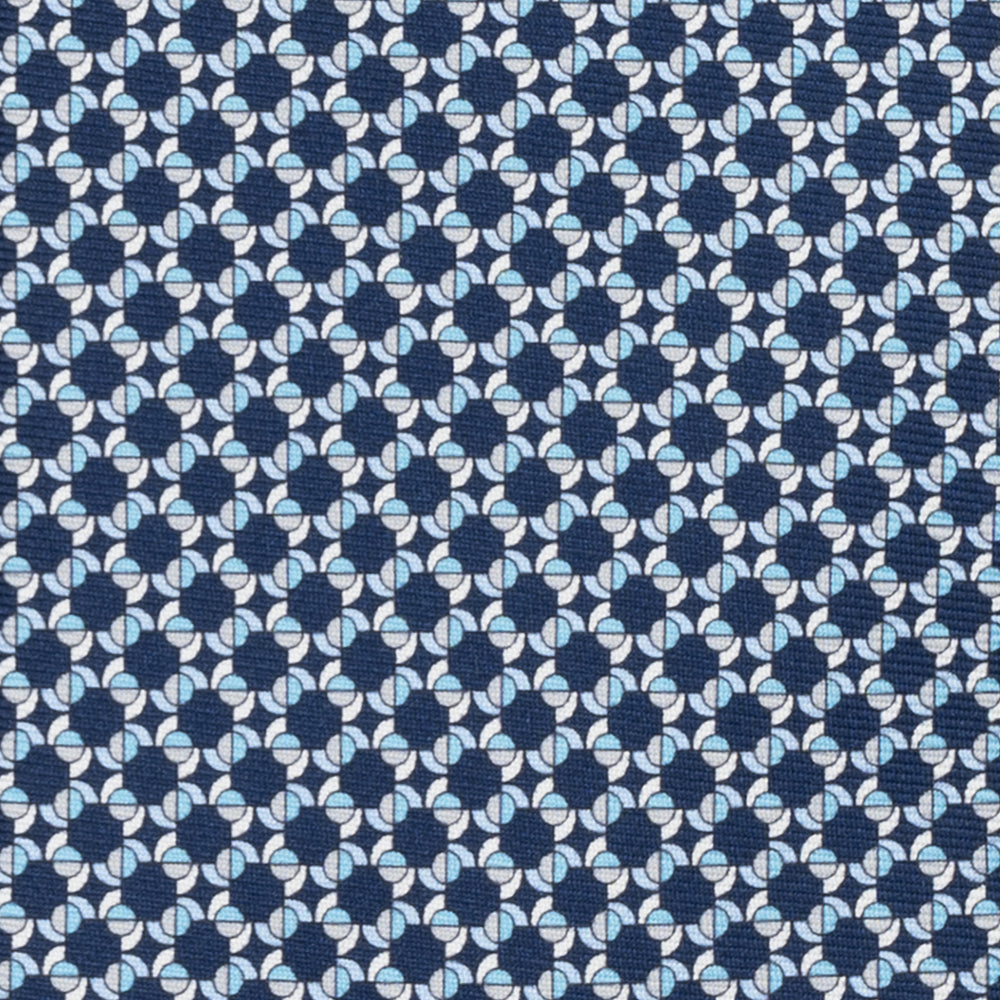 3-FOLD SILK TIE, MICRO-PATTERN, LIGHT BLUE YELLOW - JC064415_5 T
