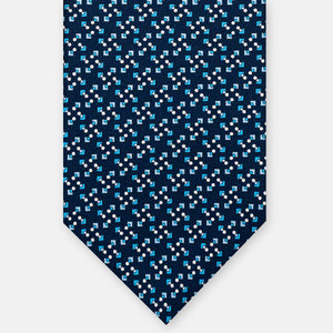 3-FOLD SILK TIE, MICRO-PATTERN, SKY BLUE - JA064938_1 T