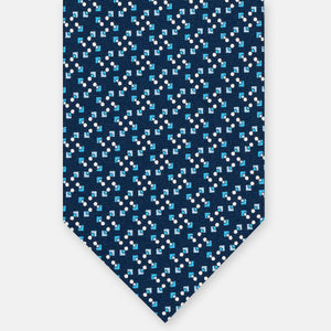 3-FOLD SILK TIE, MICRO-PATTERN, SKY BLUE - JA064938_1 T