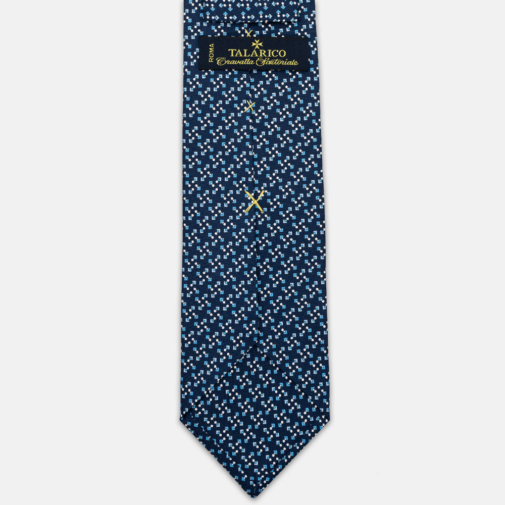 3-FOLD SILK TIE, MICRO-PATTERN, SKY BLUE - JA064938_1 T