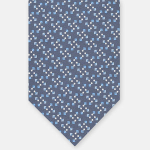 3-FOLD SILK TIE, MICRO-PATTERN, GREY - JA064938_7 T