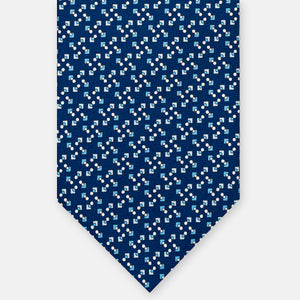 SILK 3-FOLD TIE, MICRO-PATTERN, GREY - JA064938_8 T