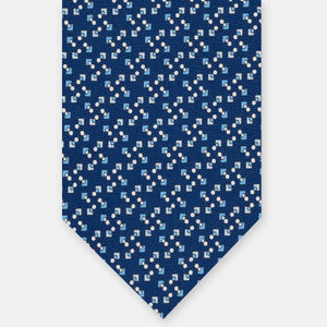 SILK 3-FOLD TIE, MICRO-PATTERN, GREY - JA064938_8 T