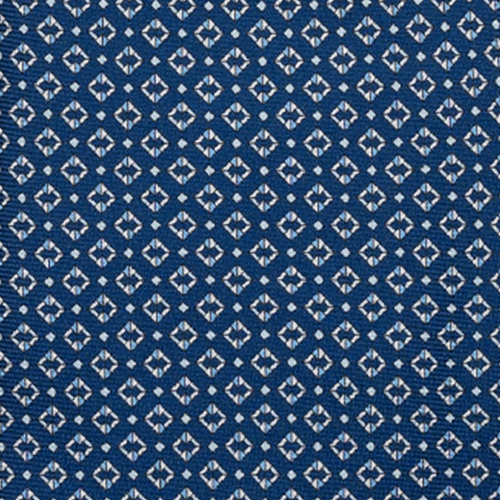 SILK 3-FOLD TIE, MICRO PATTERN, BLUE - JA064940_1 T