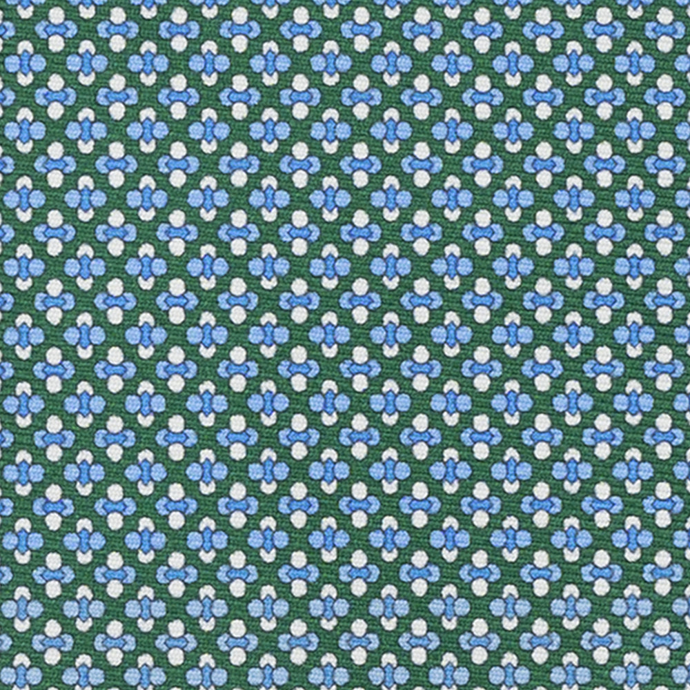 3-FOLD SILK TIE, MICRO-PATTERN, GREEN - JA064965_7 T