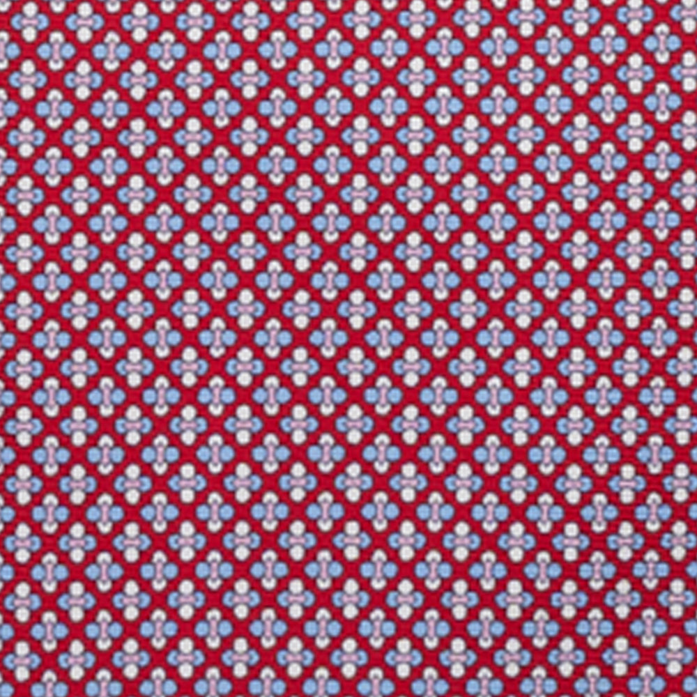 CRAVATTA 3 PIEGHE IN SETA, MICROFANTASIA, ROSSO ROSA - JA064965_2 T