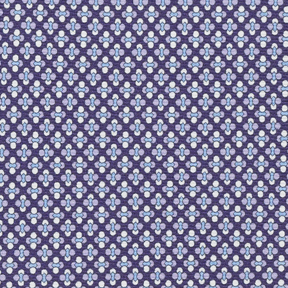 SILK 3-FOLD TIE, MICRO-PATTERN, PURPLE - JA064965_5 T