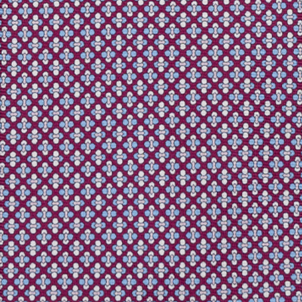 CRAVATTA 3 PIEGHE IN SETA, MICROFANTASIA, MAGENTA - JA064965_4 T