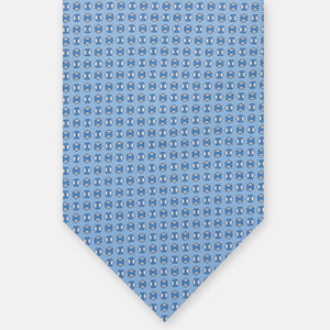 3-FOLD SILK TIE, MICRO-PATTERN, LIGHT BLUE - JA065268_4 T
