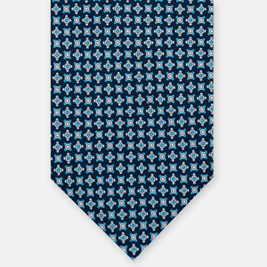 SILK 3-FOLD TIE, MICRO PATTERN, SKY BLUE - JA064408_1 T