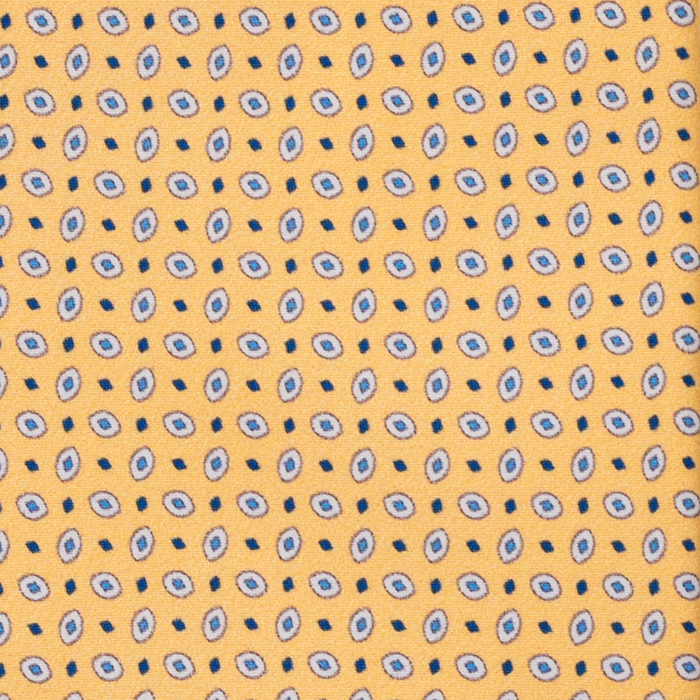 CRAVATTA 3 PIEGHE IN RASO SATIN FANTASIA, GIALLO, JA100726_3
