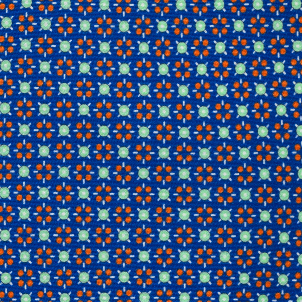 CRAVATTA 3 PIEGHE IN RASO SATIN FANTASIA, AZZURRO - VERDE - ARANCIONE,  JA251008-6