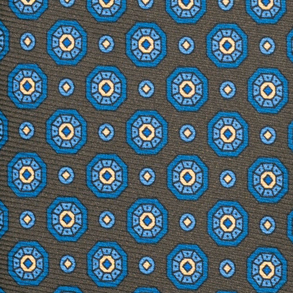 1999 Collection Heavy Silk Tie, Blue and Red JD04