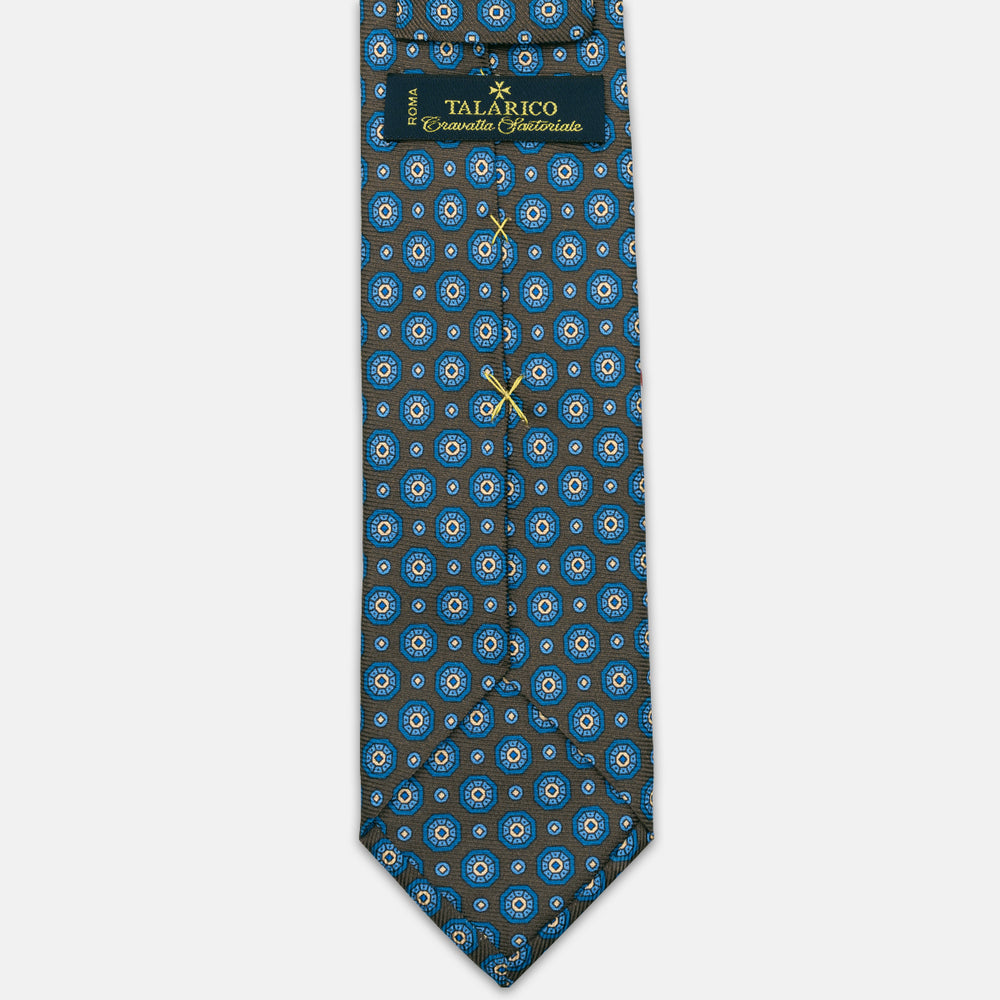 1999 Collection Heavy Silk Tie, Blue and Red JD04