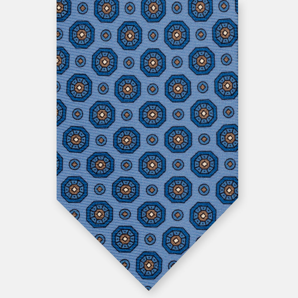 1999 Collection Heavy Silk Tie, Blue and Red JD04