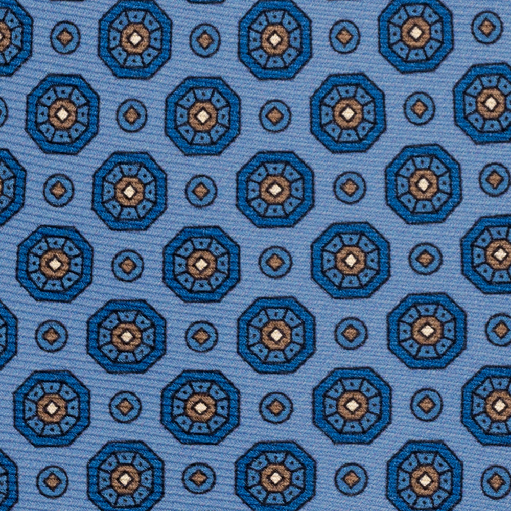 1999 Collection Heavy Silk Tie, Blue and Red JD04