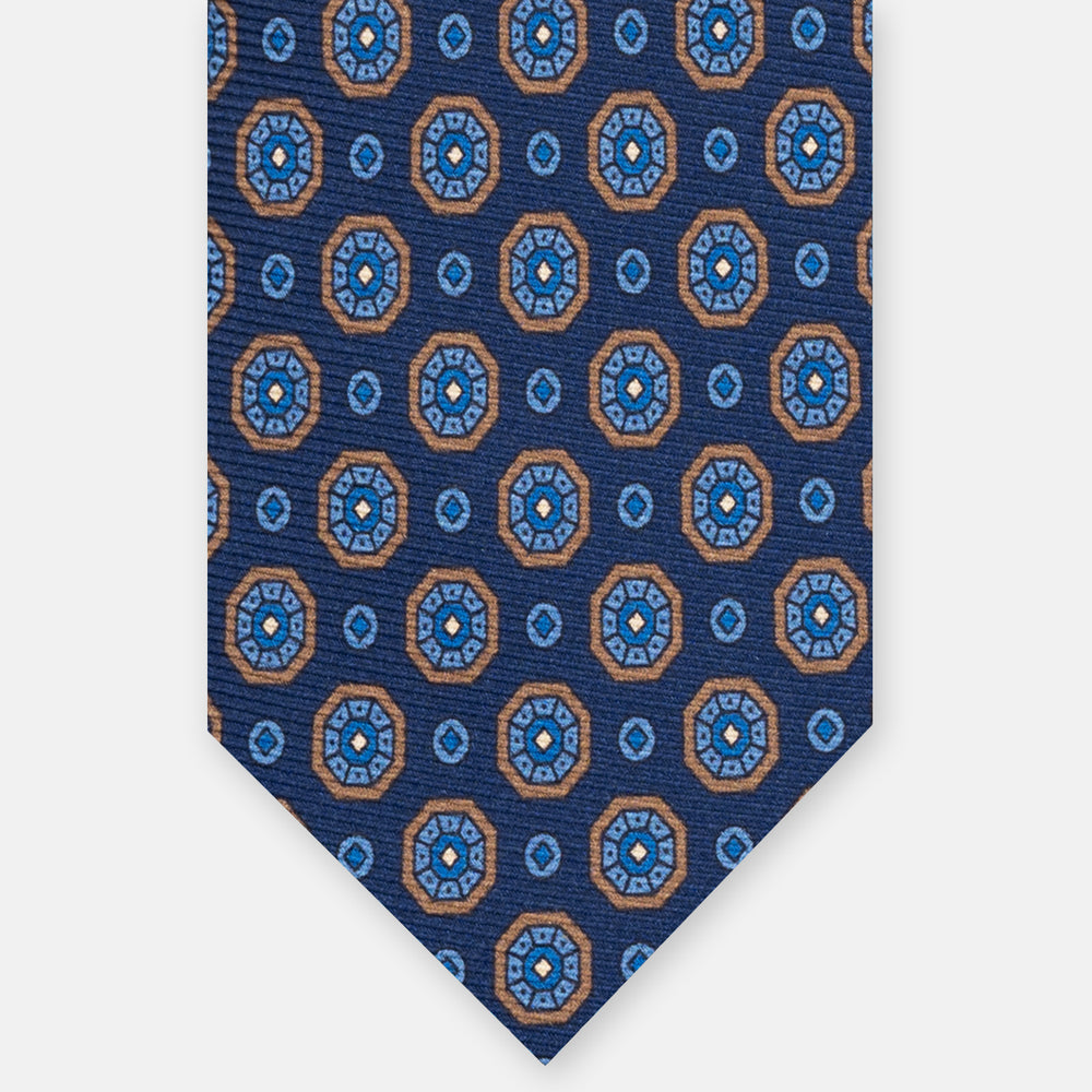 1999 Collection Heavy Silk Tie, Blue and Red JD04