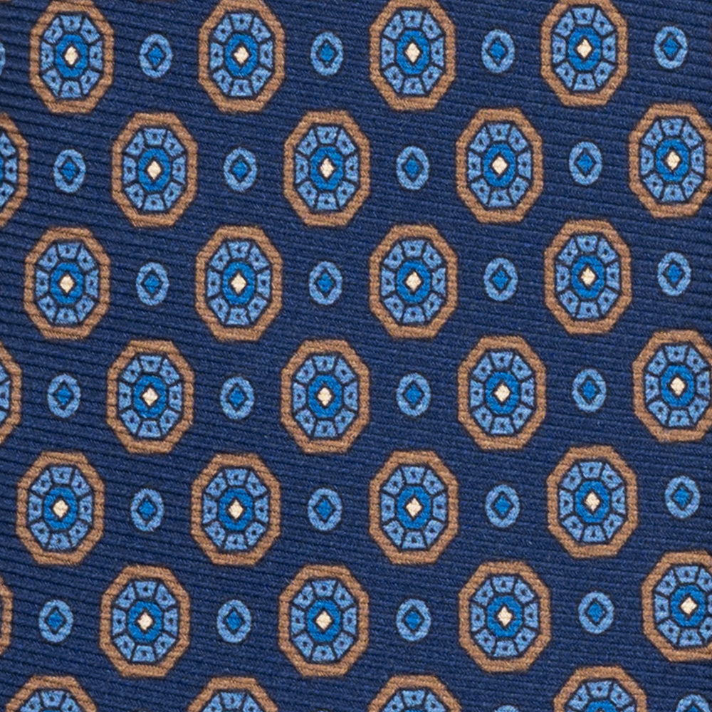 1999 Collection Heavy Silk Tie, Blue and Red JD04